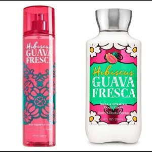 Bath and Body Works Hibiscus Guava Fresca Lotion and Spray NWT